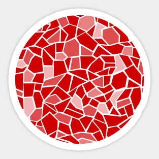 Mosaico Gaudi Rojo Sticker